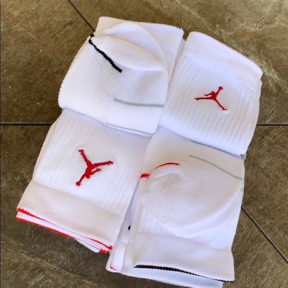 JORDAN CREW 6 pairs socks set white/black/red - Picture 16 of 16